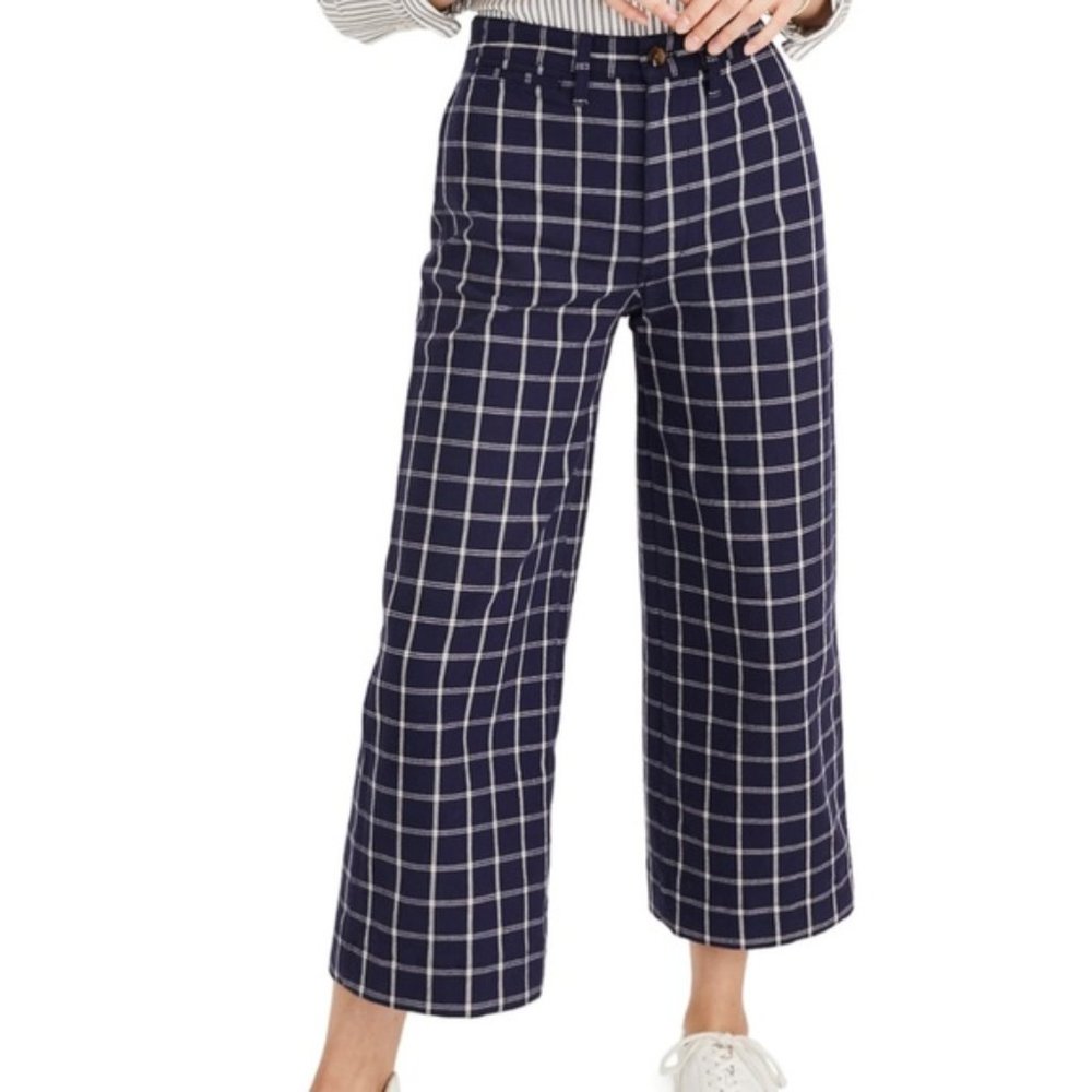 Madewell Emmett Wide-Leg Cropped Pants - 30/us 10